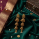 Novelika Latest Stylish Golden Tone Traditional 3 Layer Jhumka Earring set for Women Girls - ER6009 Novelika Latest Stylish Golden Tone Traditional 3 Layer Jhumka Earring set for Women Girls - ER6009
