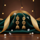 Novelika Latest Stylish Golden Tone Traditional Jhumka Earring set for Women Girls - ER1003