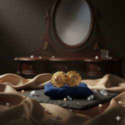 Novelika Latest Stylish Golden Tone Traditional Pandora Earring set for Women Girls - ER1032