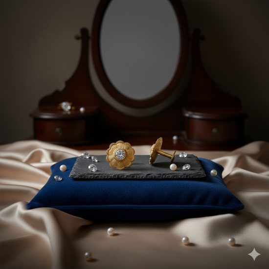 Novelika Latest Stylish Golden Tone Traditional Pandora Earring set for Women Girls - ER1032