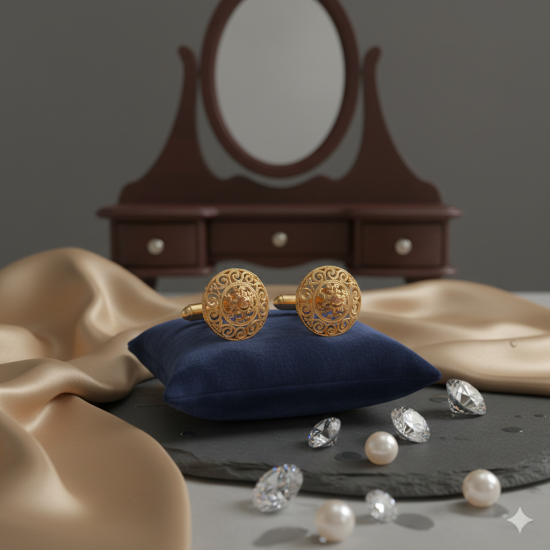 Novelika Latest Stylish Golden Tone Traditional Pandora Earring set for Women Girls - ER1031