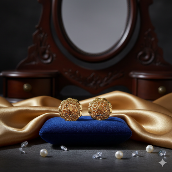 Novelika Latest Stylish Golden Tone Traditional Pandora Earring set for Women Girls - ER1029