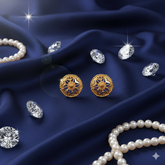 Novelika Latest Stylish Golden Tone Traditional Pandora Earring set for Women Girls - ER1022