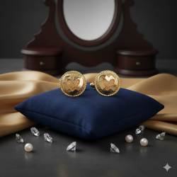 Novelika Latest Stylish Golden Tone Traditional Pandora Earring set for Women Girls - ER1030