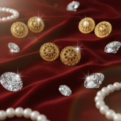 Latest Stylish Golden Tone Traditional Pandora Earring set for Women Girls - 11 Pairs