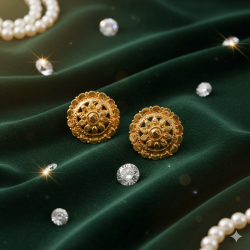 Novelika Latest Stylish Golden Tone Traditional Pandora Earring set for Women Girls - ER1028