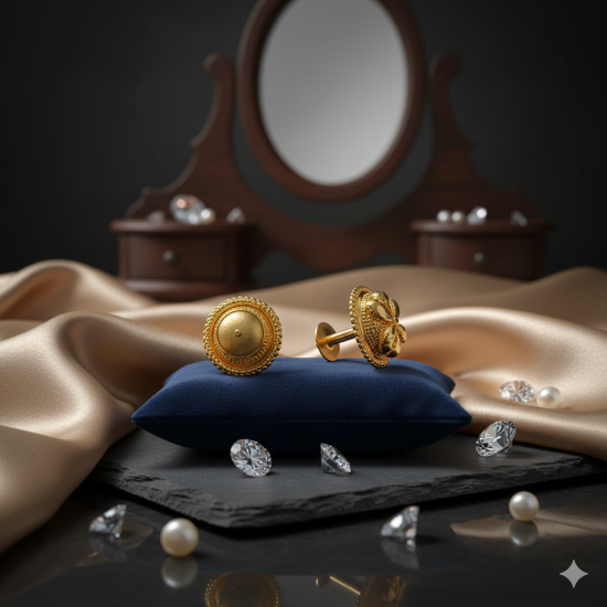 Novelika Latest Stylish Golden Tone Traditional Pandora Earring set for Women Girls - ER1030