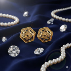 Novelika Latest Stylish Golden Tone Traditional Pandora Earring set for Women Girls - ER1026