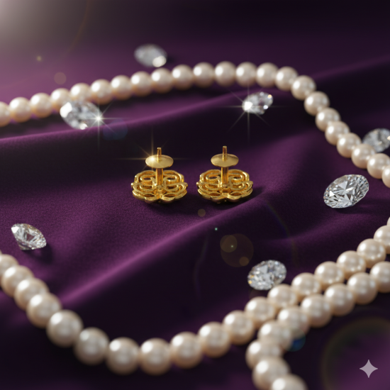 Novelika Latest Stylish Golden Tone Traditional Pandora Earring set for Women Girls - ER1027