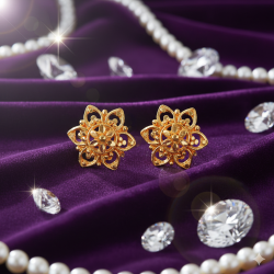 Novelika Latest Stylish Golden Tone Traditional Pandora Earring set for Women Girls - ER1021