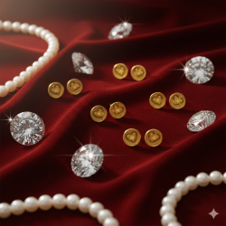 Latest Stylish Golden Heart Design Tone Traditional Pandora Earring set for Women Girls