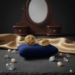 Novelika Latest Stylish Golden Tone Traditional Pandora Earring set for Women Girls - ER1030