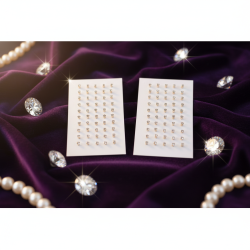 NOVELIKA -Clear Crystal Nose Pin Suitable for ethnic or casual wear-for Women and Girls(Pack of 50)
