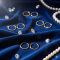 Golden Hoop Earrings Baali set For Girls & Women's - 10 Pairs