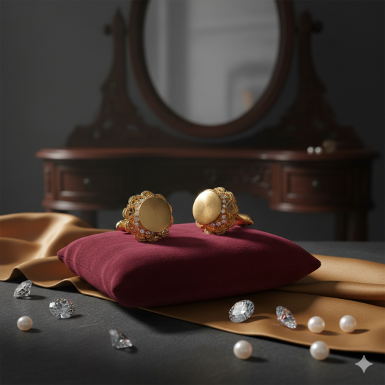 Novelika Latest Stylish Golden Tone Traditional Pandora Earring set for Women Girls - ER1029