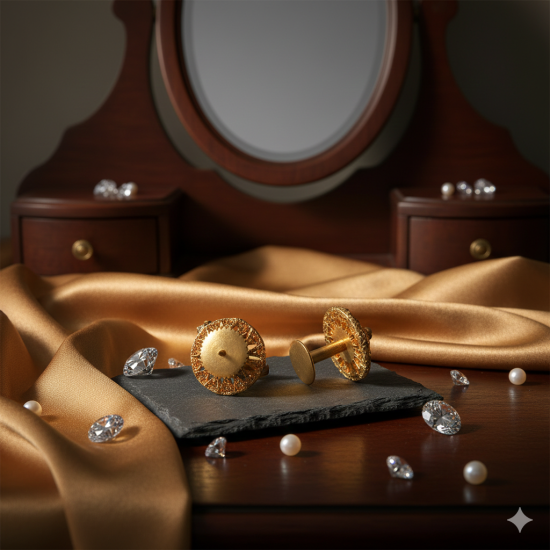 Novelika Latest Stylish Golden Tone Traditional Pandora Earring set for Women Girls - ER1031