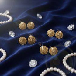 Latest Stylish Golden Tone Traditional Pandora Earring set for Women Girls - 10 Pairs