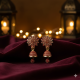 Novelika Latest Stylish Maroon Color Traditional Jhumka Earring set for Women Girls - ER9003