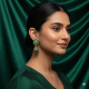 Novelika Latest Stylish Green Traditional Jhumka Earring set for Women Girls - ER8002