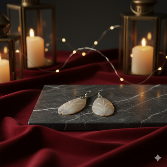 Novelika Latest Stylish Traditional Dangle Earring Sea shell Earring set for Women Girls - SER15011