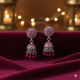 Novelika Latest Stylish Maroon Color Traditional Jhumka Earring set for Women Girls - ER110116