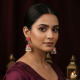 Novelika Latest Stylish Red Color Traditional Jhumka Earring set for Women Girls - ER1015