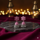 Novelika Latest Stylish Pink Color Traditional Jhumka Earring set for Women Girls - ER1011