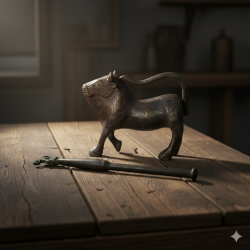 100% Brass  Lion Padlock, For Collection Or Gifting Home Decor