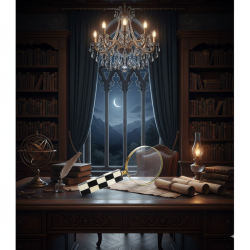 NOVELIKA - Black & White Boxes Handel -Magnifying Glass for Computer Desk-Gift for New Office bookshelf décor, coffee table décor 1 Pieces.