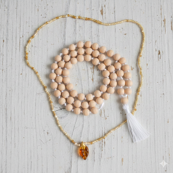Novelika Tulsi Japa Mala 108+1 Beads Original For Daily Mantra Jaap/Chanting Beads - Pack Of 1 