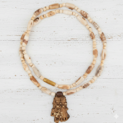 Novelika Original Tulsi Kanthi Mala With Radha Krishna Pendant Locket For Neck, Adults Unise