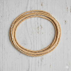 Novelika Unisex Tulsi Kanthi Mala For Neck | Holy Basil Wood Necklace, 2 & 3 Round 