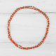 Novelika Red Two Layer Design Tulsi Kanthi Mala/Tulasi Mala/Holy Basil Wood 2 Round Necklace - Set OF 1
