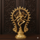 NOVELIKA-Large Brass Natraj Idol Shiva Dancing Showpiece (Pack of 1) NOVELIKA-Large Brass Natraj Idol Shiva Dancing Showpiece (Pack of 1)