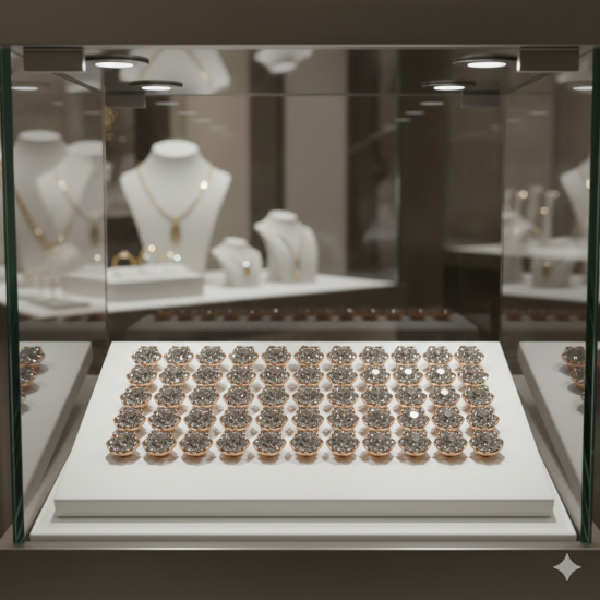 Novelika Nose Pins Studs Diamond Nose Pins For Women And Girl Set Of 50 - NS13014