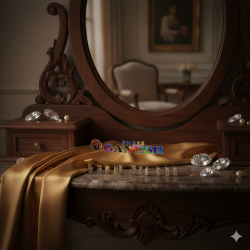 Silver Four Stone Nose Ring - For Girls & Women & Weddings & Festive - Set Of 12