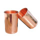 Novelika Set of 2 Hand Crafted Pure Copper Tumbler | Pure Copper Water Mug | 300 Ml for Ayurvedic Health Benifits (Plain) set of 2