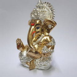 Novelika Ganesha Idol Ganesh for Car Dashboard Statue Ganpati Vinayaka Vinayagar Figurine Diwali Gifts Home Decor Luck, Success for Small Murti Puja Lord Gift Office Desk Room 3.5 Inches set of 1