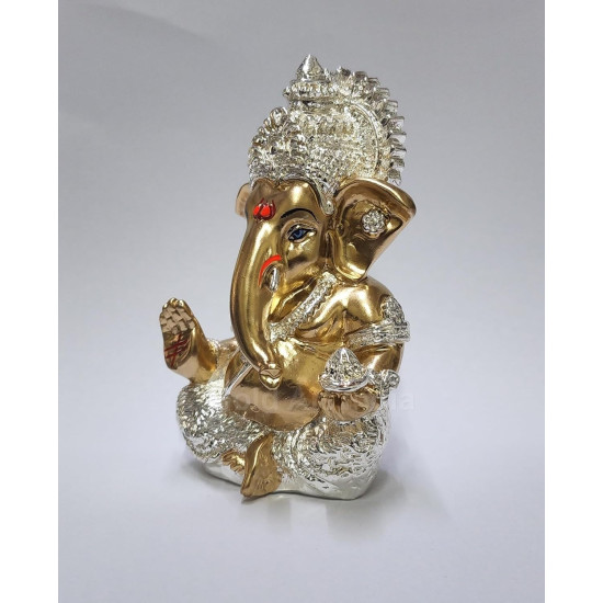 Novelika Ganesha Idol Ganesh for Car Dashboard Statue Ganpati Vinayaka Vinayagar Figurine Diwali Gifts Home Decor Luck, Success for Small Murti Puja Lord Gift Office Desk Room 3.5 Inches set of 1