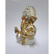 Novelika Ganesha Idol Ganesh for Car Dashboard Statue Ganpati Vinayaka Vinayagar Figurine Diwali Gifts Home Decor Luck, Success for Small Murti Puja Lord Gift Office Desk Room 3.5 Inches set of 1