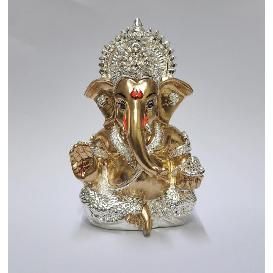 Novelika Ganesha Idol Ganesh for Car Dashboard Statue Ganpati Vinayaka Vinayagar Figurine Diwali Gifts Home Decor Luck, Success for Small Murti Puja Lord Gift Office Desk Room 3.5 Inches set of 1