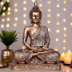 Novelika New 25 Centimetre Meditating Sitting Buddha Statue showpiece Idol Home Decor Items for Living Room and Gifts (Golden2) set of 1 Novelika New 25 Centimetre Meditating Sitting Buddha Statue showpiece Idol Home Decor Items for Living Room and Gifts (Golden2) set of 1