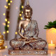 Novelika New 25 Centimetre Meditating Sitting Buddha Statue showpiece Idol Home Decor Items for Living Room and Gifts (Golden2) set of 1 Novelika New 25 Centimetre Meditating Sitting Buddha Statue showpiece Idol Home Decor Items for Living Room and Gifts (Golden2) set of 1
