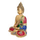NOVELIKA Brass Buddha Statue Idol Buddha Religious Statue, Height 18 Inch set of 1