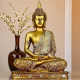 Novelika New 25 Centimetre Meditating Sitting Buddha Statue showpiece Idol Home Decor Items for Living Room and Gifts set of 1 Novelika New 25 Centimetre Meditating Sitting Buddha Statue showpiece Idol Home Decor Items for Living Room and Gifts set of 1