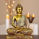 Novelika New 25 Centimetre Meditating Sitting Buddha Statue showpiece Idol Home Decor Items for Living Room and Gifts set of 1 Novelika New 25 Centimetre Meditating Sitting Buddha Statue showpiece Idol Home Decor Items for Living Room and Gifts set of 1