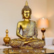 Novelika New 25 Centimetre Meditating Sitting Buddha Statue showpiece Idol Home Decor Items for Living Room and Gifts set of 1 Novelika New 25 Centimetre Meditating Sitting Buddha Statue showpiece Idol Home Decor Items for Living Room and Gifts set of 1