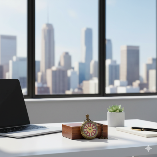 Novelika Antique Handmade Pocket Watch with Wooden Box Gandhi Clock for Men Women Boys valantine Gifts For Loving Couple