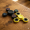 Fidget Spinner Toy With Ultra Speed  - Yellow & Black Colour - For Kids And Adults 