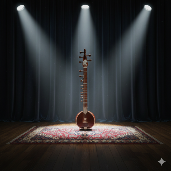 Novelika Musical Instruments Sitar STRING Sitar BINA No. 4 Birdhead Professional Sitar